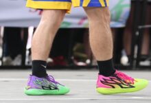 giày bóng rổ 2 màu